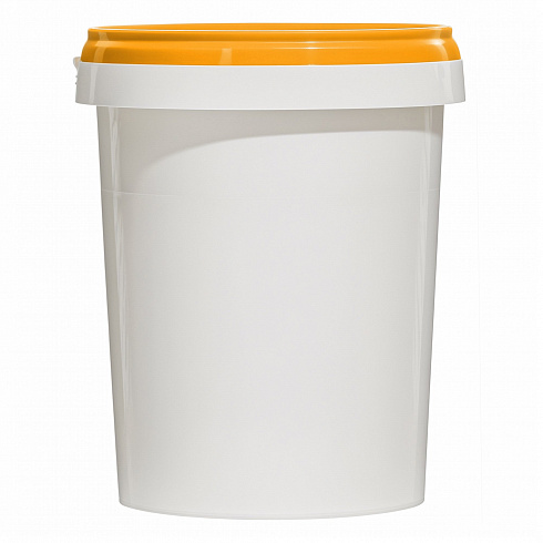 пластиковая банка (стакан) jetb 520 (0,520 л) с оранжевой крышкой