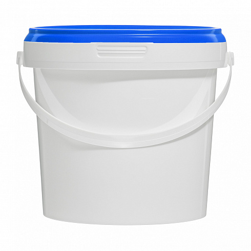 пластиковая банка jetb 860 (0,86 л) с синей крышкой