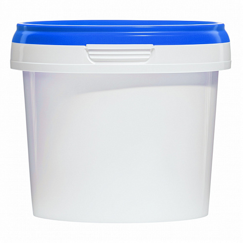 пластиковая банка jetb 365 (0,365 л) с синей крышкой