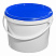 пластиковое ведро jet 110 (11,3 л) с синей крышкой