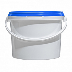 пластиковое ведро jet 34 (3,4 л) с синей крышкой