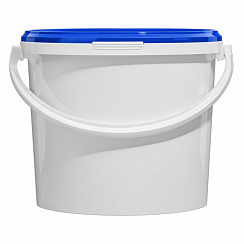 пластиковое ведро jet 56 (5,7 л) с синей крышкой