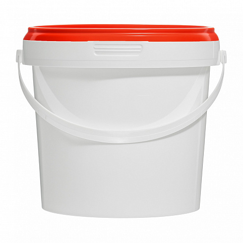 пластиковая банка jetb 860 (0,86 л) с красной крышкой