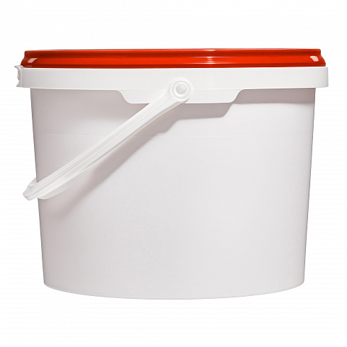 пластиковое ведро jet 23 (2,3 л) с красной крышкой