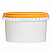 пластиковая банка jetb 478 (0.5 л) с оранжевой крышкой