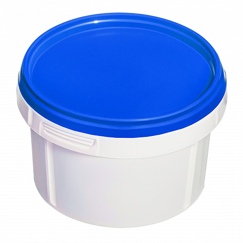пластиковая банка jetb 280 (0,28 л) с синей крышкой