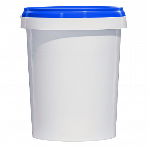 пластиковая банка (стакан) jetb 520 (0,520 л) с синей крышкой