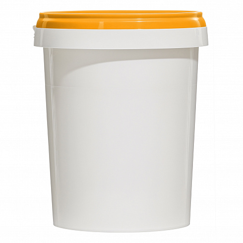 пластиковая банка (стакан) jetb 520 (0,520 л) с оранжевой крышкой