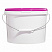 пластиковое ведро jet 125 (13,2 л) с фиолетовой крышкой