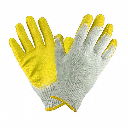 перчатки с одинарным латексным обливом