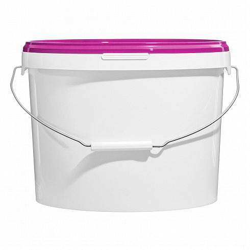 пластиковое ведро jet 110 (11,3 л) металл. ручка, фиолетовая крышка