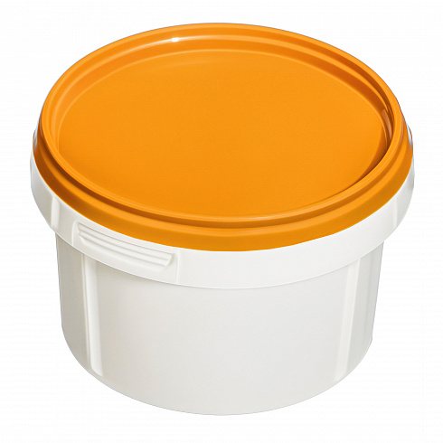 пластиковая банка jetb 280 (0,28 л) с оранжевой крышкой