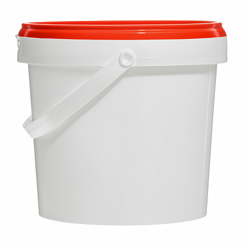 пластиковая банка jetb 860 (0,86 л) с красной крышкой