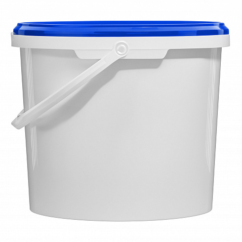 пластиковое ведро jet 56 (5,7 л) с синей крышкой